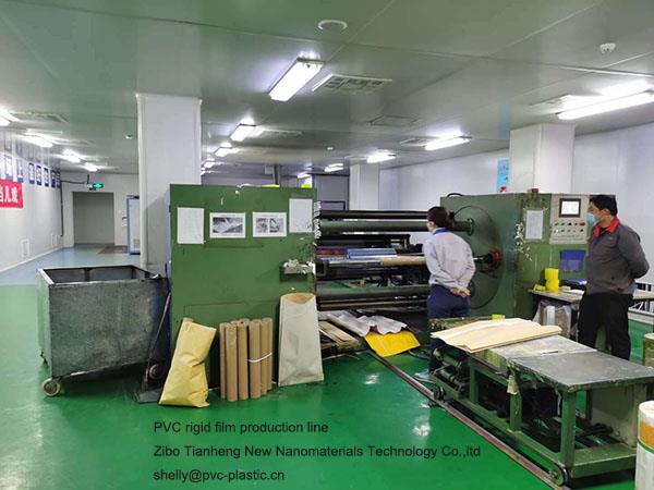Standžios PVC plėvelės gamybos linija3 PVC rigid film production line3